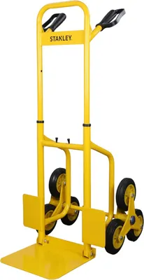 Produktbild von JUNG Stanley FT521 Sackkarre Treppensteiger klappbar, 120 kg, Aluminium Transportkarre faltbar, Ladefläche 31x29cm, Transportwagen Staplerkarre