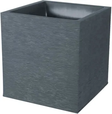 Obrázok produktu pre Kvetináč EDA Squared Tmavo sivý (39 x 39 x 43 cm)