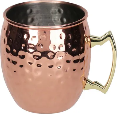 Zdjęcie produktu dla Excellent Houseware | Kubek do picia - 500 ml - Miedź - Lekki, wytrzymały - Idealny w podróży