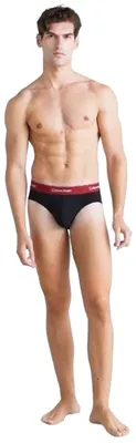 Produktbild von Calvin Klein LV00NB43882VA, Slips, Erwachsener, Männlich, Beere, Schwarz, Blau, Indonesisch, 3 Stück(e)