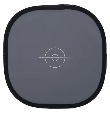 Immagine prodotto di Carta di riferimento per il bilanciamento del bianco, 30 cm - Pieghevole - Lato grigio/bianco - Accessorio per la fotografia - Esposizioni coerenti - Essenziale per i fotografi - Carta grigia
