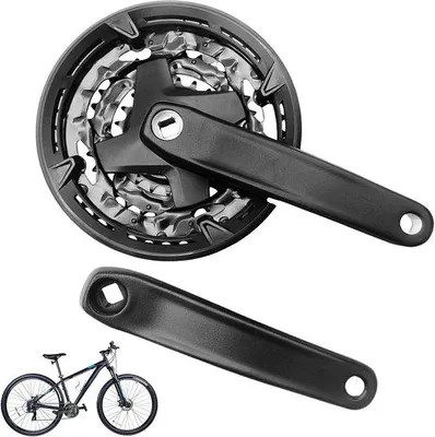 Produktbild von Kurbelgarnitur für 7/8/9 Gänge - Kurbellänge: 170 mm - Übersetzung: 42-32-22 Zähne - Robustes Aluminium für Mountainbikes