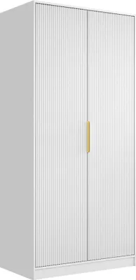 Produktbild von MIRJAN24 Kleiderschrank Tireno 2D, Kleiderschrank vom Hersteller (Weiß Velvet)