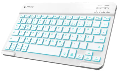 Obrázek produktu pro Bluetoothová klávesnice s podsvícením v 7 barvách, bílá