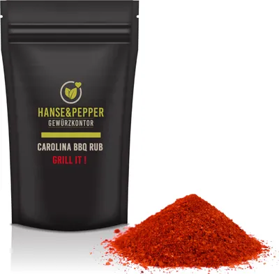 Produktbild von 600g Carolina Rub Grillgewürz Top 1A Aromatisch natürlich vom Hanse&Pepper Gewürzkontor  - Gourmet Serie
