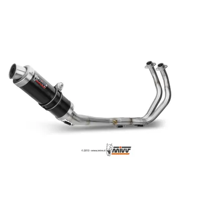Produktbild von Mivv SPORT Schalldämpfer GP Komplettanlage 2x1 Steel Black für YAMAHA MT-07 BJ 2014 >