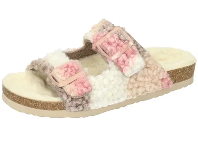 Image de Dr. Brinkmann - Pantoufles pour femmes Teddy, en laine vierge, 320057, taille : 41 EU, couleur : rose