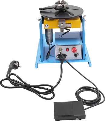 Produktbild von Rotationsschweißpositionierer, 10 kg horizontale Tragfähigkeit, 0-90° Neigungswinkel, Blau