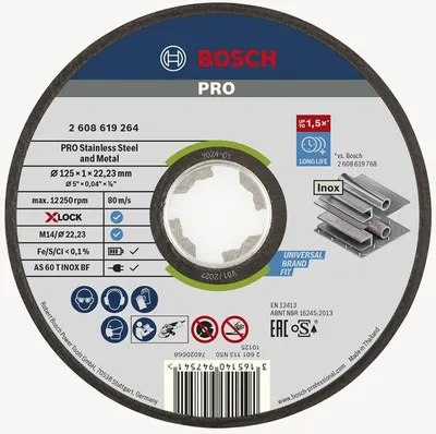 Produktbild von PRO Stainless Steel and Metal X-Lock Trennscheibe, 125 x 1 x 22.23 mm, gerade