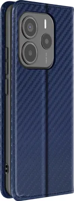 Produktbild von Avizar, Carbon Hülle für Xiaomi Redmi Note 14 5G Wallet Video-Stand, Nachtblau