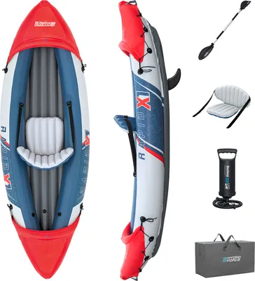 Obrázok produktu pre Bestway 65176, Cestovné / rekreácie, Raft, Šedá, Červená, PVC, 1 osôb, 120 kg