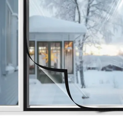 Produktbild von Isolierfolie für Fenster, mit Klebestreifen, 150 x 170 cm