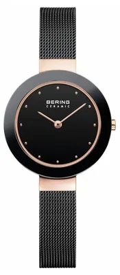 Produktbild von Bering Damen Armbanduhr Ceramic 29 mm Armband Milanaise 11429-166