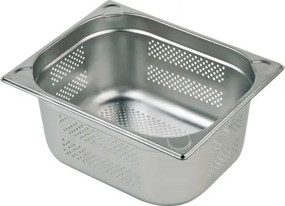 Obrázek produktu pro APS GN nádoba 2/3 nerezová ocel, děrovaná, hloubka: 100 mm, obsah: 9,00 litrů