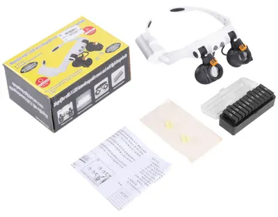 Obrázek produktu pro LED lampa 21 – kombinovaná lupová čelovka s vyměnitelným sklem