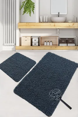 Image de Mijolnir, Victoria- ALS2210, gris foncé, tapis de bain, 1600 g/m², 100 % COTON