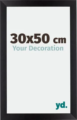 Produktbild von Bilderrahmen, 30x50 cm, Schwarz Matt, MDF, Mura