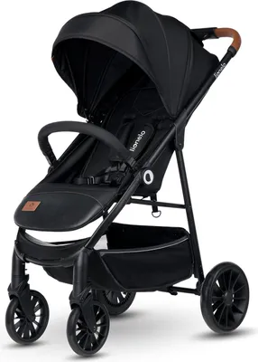 Produktbild von Lionelo Zoey Buggy Kinderbuggy Kinderwagen mit liegeposition Kindersportwagen Schwarz
