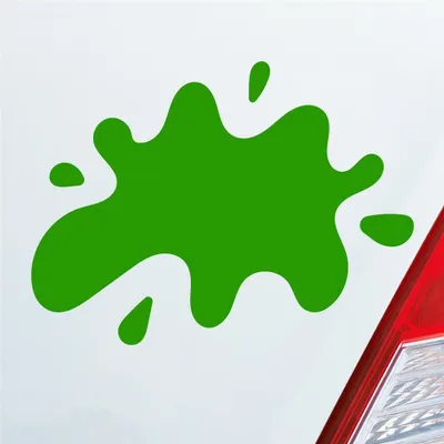 Produktbild von Auto Aufkleber Splash Farbkleks 13x10 cm Hellgrün Sticker Heckscheibenaufkleber