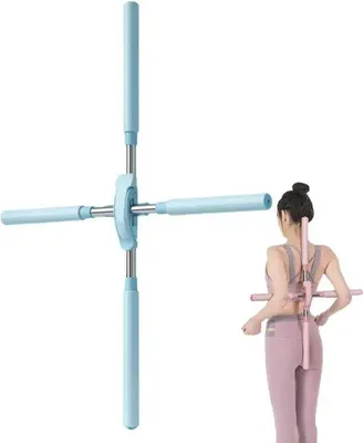 Produktbild von Famanu Yoga Stick - Rückenstütze und Dehnhilfe - Blau