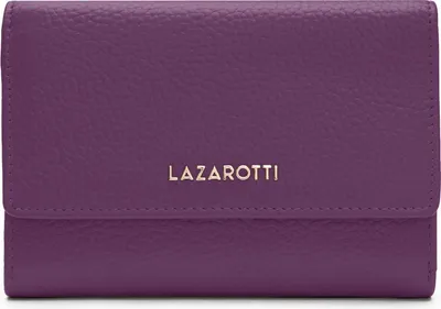 Immagine prodotto di Lazarotti Pelle portafoglio Bologna Leather Zip Wallet With 15 Card Slots Purple porpora