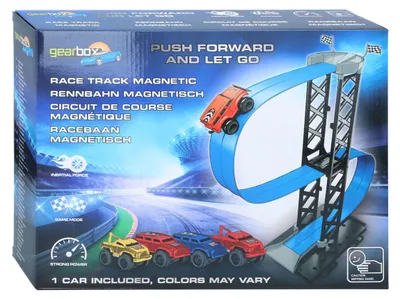 Produktbild von Magnetische Rennbahn Spielzeug - 12-teilig inklusive Auto - blau
