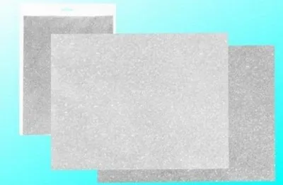 Immagine prodotto di Cartoncino bifacciale glitterato argento 23x33cm 5 fogli