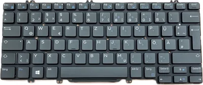 Produktbild von DEUTSCHE - Tastatur Keyboard mit Beleuchtung kompatibel für Dell Latitude 13 7390-TC3D8