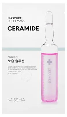 Obrázok produktu pre Missha Mascure Ceramide Solution Sheet Mask Ceramidová pleťová maska, 28ml