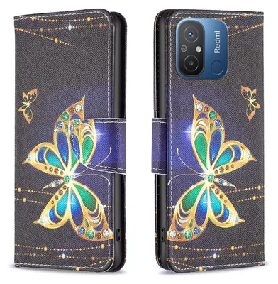 Obrázek produktu pro Pro Xiaomi Redmi 12C Umělá kůže Pouzdro na mobilní telefon Motiv 4 Obal Pouzdra Ochranné pouzdro