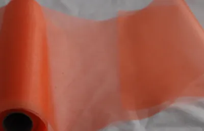 Produktbild von Organza orange 35 cm x 20 m - Organza Dekostoff Tischläufer