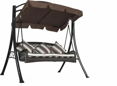 Produktbild von Grasekamp Hollywoodschaukel Portofino Polyrattan  Relax Liege Schaukel Gartenliege
