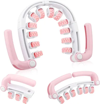 Produktbild von Cellulite Massage Gerät, Manuelles Anti-Cellulite Massagegerät, Cellulite Massage-Roller für Oberschenkel, Gesäß, Hautstraffung, Rosa