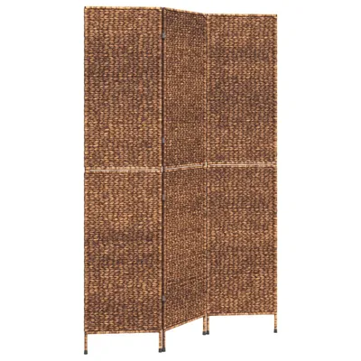 Produktbild von vidaXL Paravent 3-tlg. Braun 122x180 cm Wasserhyazinthe