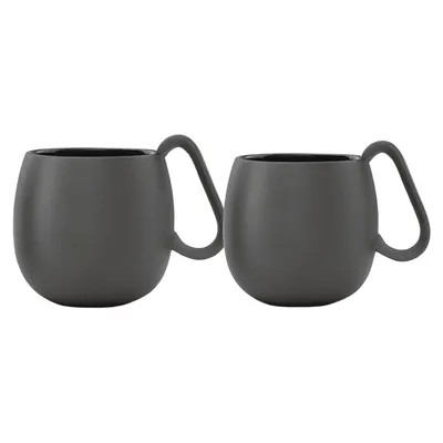 Produktbild von VIVA Scandinavia Teebecher Nina Porzellan 250 ml, schwarz (2 Stück)