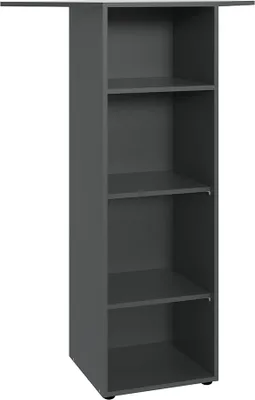 Produktbild von Eckregal graphit MIAMI-43, B/H/T ca. 66/126/66 cm