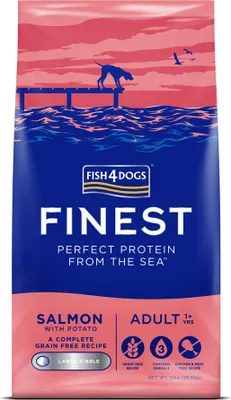 Produktbild von Trockenfutter für Hunde Fish4Dogs Finest Salmon 12 kg