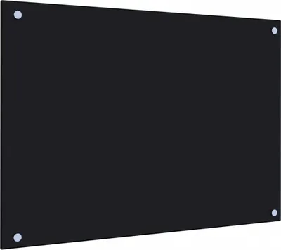 Produktbild von Möbel Küchenrückwand Schwarz 70x50 cm Hartglas - Küchenersatzteile CLORIS4315192