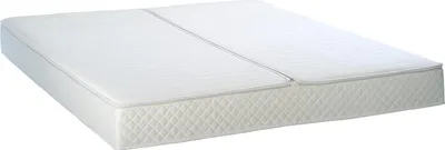 Produktbild von Wasserbetten Bezug rundum Frottee Baumwolle Softside Wasserbett Auflage Klimahohlfaser, ca. 21 cm hoch, mittig teilbarer Reissverschluss (3-teilig), 180x200 cm
