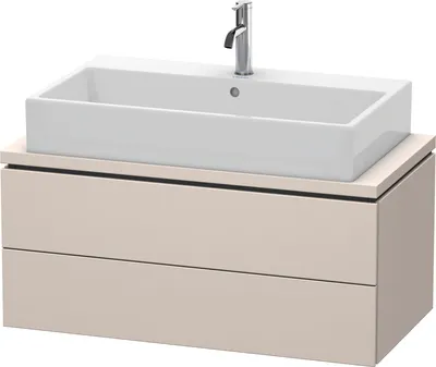 Produktbild von Konsolenunterschrank L-CUBE 400x920x477mm taupe supermatt taupe supermatt