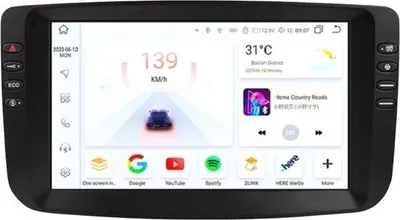 Immagine prodotto di Autoradio con Bluetooth e CarPlay per Fiat Linea Punto Evo (2012-2015) – Compatibile con Apple e Android – Impianto stereo – Sistema di navigazione – 3 GB di RAM, 32 GB di memoria