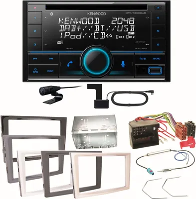 Produktbild von Kenwood DPX-7300DAB Bluetooth DAB Einbauset für Opel Astra H Corsa D Zafira B Antara