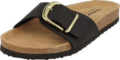 Produktbild von Softrelax Damen 7420990121 Komfort Pantolette Sandale Lederfußbett Schwarz