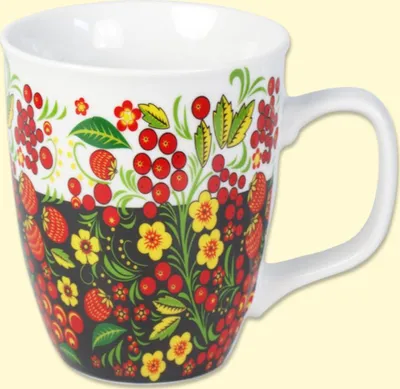 Produktbild von Becher-Set "Chochloma"4 x 400 ml Kaffeetassen, Tasse Tassen Set