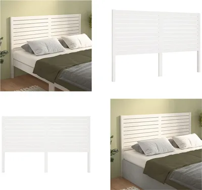 Produktbild von vidaXL Kopfteil Weiß 206x4x100 cm Massivholz Kiefer - Kopfteil - Kopfteile - Bettkopfteil - Holzkopfteil