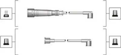 Produktbild von MAGNETI MARELLI Zündleitungssatz Zündkabelsatz 941319170003