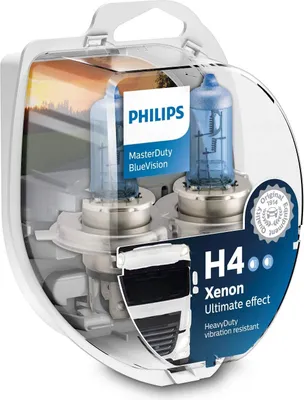 Zdjęcie produktu dla Żarówka H4 24V/75/70W Masterduty Bluevision P43T 2Szt