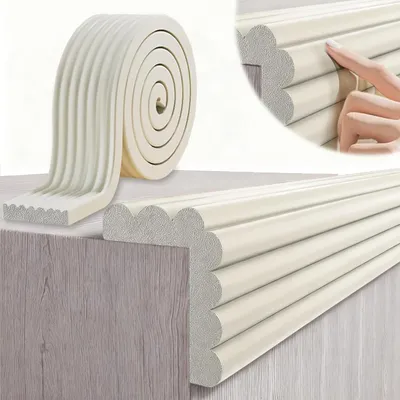 Produktbild von Kantenschutz für Babys – Schaumstoff – Tischkanten- und Eckenverkleidung – Selbstklebend – Für Kinder – Geeignet für Betten, Fensterbänke und Schreibtische