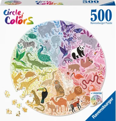 Produktbild von Ravensburger Puzzle 17172 Circle of Colors -Animals 500 Teile