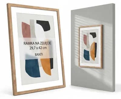 Obrázek produktu pro Rám na fotky A3 29x42 cm hnědý rám na diplomy plakáty